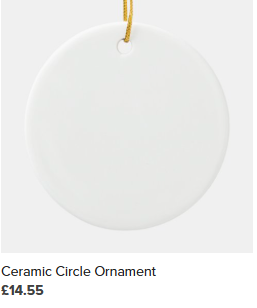 Empath Ceramic Circle Hanging Ornament Gift