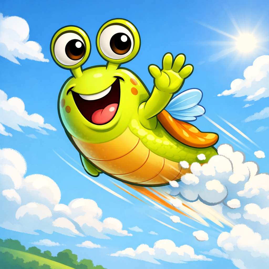 The flying slug The flying slug
